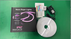 RGB Neon Flex LED Strip IP65 Waterproof PVC 6mm 5m Roll Remote Control Dimmable Cuttable for Garden Landscape Outdoor <b>Lighting</b> - Product Image 6