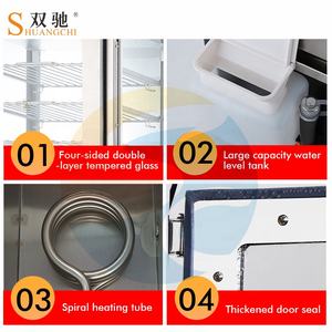 スナックマシン 電気式 業務用 ステンレス製 フードウォーマー ディスプレイ 5層 バンズスチーマー 保温ショーケース - Product Image 6