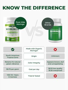 Cápsulas de Folha e Pó de <span class=keywords><strong>Moringa</strong></span> Oleifera Orgânica Natural (60 Cápsulas) para Suporte Imunológico Adulto - Atacado de Fábrica ISO - Product Image 6