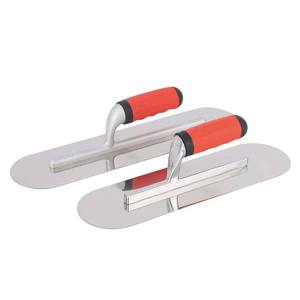 Stainless Steel Round Cornered Industrial Grade Trowel 10 Inch Toothed Putty Knife Rendering Trowel Concrete <b>Tools</b> - Product Image 2