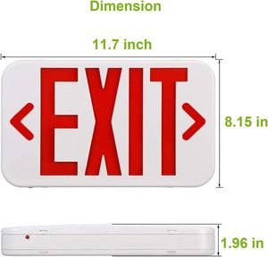 Voor <span class=keywords><strong>Ul</strong></span> 924 Goedgekeurd <span class=keywords><strong>Led</strong></span> Nooduitgangslicht Koud Wit Plastic Bord Batterij Back-Up Dubbele Zijde Voor Ac 120/277V Noodverlichting - Product Image 3