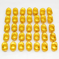 Vente en usine de chocolat doux-amer en forme de Yuanbao de luxe en or de qualité supérieure Emballage et logo personnalisés OEM Chocolat