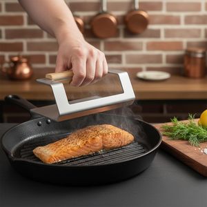 <span class=keywords><strong>Presse</strong></span> à Smash Burger en Acier Inoxydable 18/8, <span class=keywords><strong>Presse</strong></span> à Hamburger Robuste pour Smash Burger, Bacon, Viande Hachée, Saucisses - Product Image 2