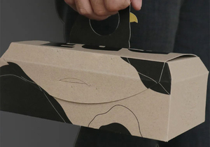 Hộp lưu trữ trứng dễ thương với móc áo tùy chỉnh bao bì hộp trứng màu nâu với chèn giấy/khay - Product Image 5