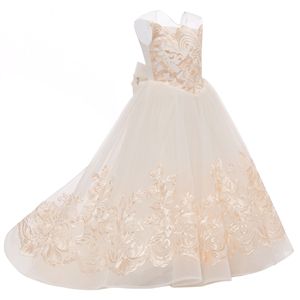 Boutique Flower Girls' Dresses Kids Gown Formal Birthday Party Wedding Ceremony Dresses for 2-13 Years Old Girls - Product Image 6