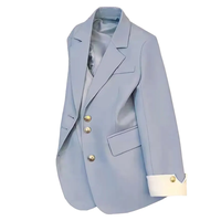 Nouveautés : Blazer élégant à simple boutonnage pour femmes, vestes de créateur haut de gamme pour le bureau, collection printemps, manteau de costume