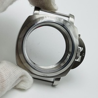 Yeni Su Geçirmez Özelleştirilmiş Saat Kasası 40mm Paslanmaz Çelik, Japon NH35/36/4R/7S Mekanizması için Koruyucu ile