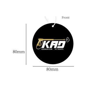 Diffuseur d'air pour voiture en papier noir suspendu, parfum agréable, luxe, avec logo personnalisé - Product Image 3