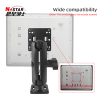 D-246U grand moniteur à rotule adaptateur de montage Vesa 2.25 ''support en aluminium de qualité marine 75-100 Vesa De pour machines agricoles