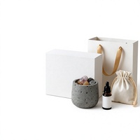 Diffuseur de parfum en cristal luxueux Anji Newell, coffret cadeau d'aromathérapie, diffuseur d'huiles essentielles en pierre pour la maison et le bureau