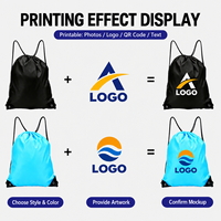 Sac à dos à cordon de serrage en gros avec logo personnalisé pour le sport, la gym, la natation, le fitness, les activités de plein air, les voyages et les promotions
