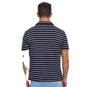 Camisa a rayas de manga corta para hombre, ligera, transpirable, respetuosa con el medio ambiente, personalizable, estampado de moda de Bangladesh - Product Image 4