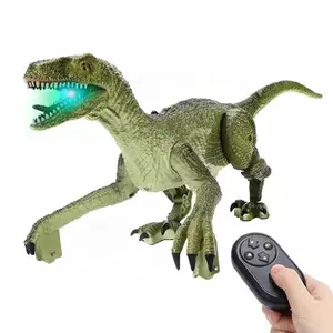 Лидер продаж, 2024, детский инфракрасный динозавр с дистанционным управлением, робот-динозавр с реалистичным звуком, ходячий динозавр, велоцираптор