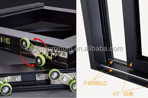 Porte <span class=keywords><strong>coulissante</strong></span> insonorisée de qualité supérieure et fenêtre sur mesure, système de portes et fenêtres en aluminium pour usage résidentiel - Product Image 4