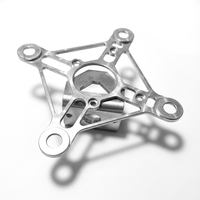 Support de montage UAV en alliage d'aluminium usiné CNC 5 axes, structure complexe, anodisation, composants mécaniques personnalisés