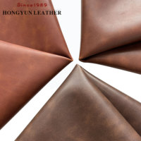 Échantillons Gratuits - Cuir PU Vintage Imperméable, Résistant à l'Abrasion, Écologique pour Meubles, Chaussures et Sacs - Couleurs Personnalisables