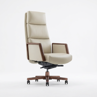 Chaise de conférence exécutive en cuir PU de style nordique, cadre en aluminium, design moderne, hauteur réglable, pour la maison, le bureau, le salon, l'hôtel