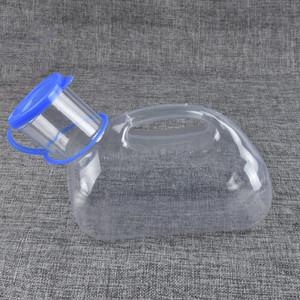 Pot urinaire transparent <span class=keywords><strong>pour</strong></span> hommes avec couvercle et échelle graduée, bouteille en plastique <span class=keywords><strong>pour</strong></span> usage nocturne, usage mains libres, embout urétral conique - Product Image 6