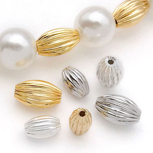 ลูกปัดโลหะผสมสังกะสี จี้ห้อยประดับ DIY อุปกรณ์ตกแต่งเครื่องประดับ ขนาดกลาง ชุบทอง เงิน ทองคำขาว สำหรับงานสร้างสรรค์ - Product Image 2