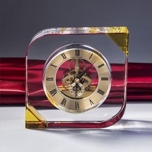 Relojes de Mesa de Cristal K9 de Alta Calidad al por Mayor de Guangzhou, Reloj de Escritorio Creativo de Cristal Personalizado para Recuerdos de Boda para Invitados - Product Image 5