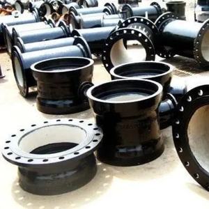 ISO2531 डबल सॉकेट टी एल्बो लूज़ फ्लैंज ब्रांच डक्टाइल आयरन पाइप फिटिंग En545 के साथ - Product Image 2