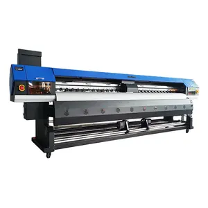 Hancolor Large Digital Inkjet Printer Outdoor 3.2m Eco Solvent For Banner Flex Banner Advertisement Printing Machine