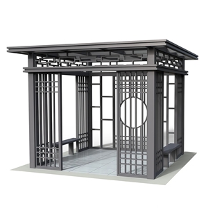Gazebo de Aluminio de Estilo Chino Personalizado de Fábrica, para Patios y Jardines Exteriores, Resistente al Agua, al Viento y a la Corrosión - Product Image 4