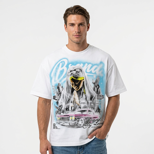 Brand. <b>Men's</b> Oversized <b>White</b> T-<b>Shirt</b> <b>Short</b> <b>Sleeve</b> Front Logo Formal Solid Knitted 100% Cotton - Product Image 6