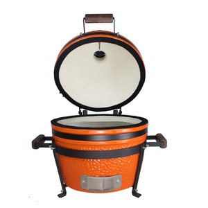 SEB 16 pouces Kamado Grill en acier et métal en forme d'oeuf de haute qualité Cuisine extérieure <span class=keywords><strong>BBQ</strong></span> <span class=keywords><strong>Pierre</strong></span> en céramique avec charbon de bois - Product Image 2