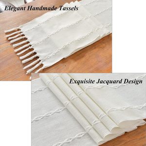 <span class=keywords><strong>Camino</strong></span> <span class=keywords><strong>de</strong></span> <span class=keywords><strong>Mesa</strong></span> Estilo Macramé Boho, Caminos <span class=keywords><strong>de</strong></span> <span class=keywords><strong>Mesa</strong></span> <span class=keywords><strong>de</strong></span> 72 Pulgadas <span class=keywords><strong>de</strong></span> Largo, Decoración Tejida para el Hogar Estilo Rústico, 12x72 Pulgadas - Product Image 3