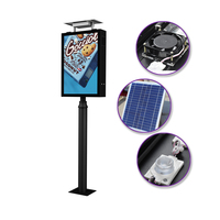 Panneau publicitaire double face pour route, système solaire, panneau lumineux pour rue