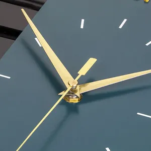 2022 современные электронные светлые роскошные металлические часы Прямоугольные креативные часы домашний декор настенные часы