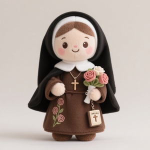 OEM ODM Maßgefertigte St. Therese von <span class=keywords><strong>Lisieux</strong></span> Plüschpuppe Heilige Therese von <span class=keywords><strong>Lisieux</strong></span> Plüschtier Glaubensbasierte Religiöse Stoffpuppe Großhandel - Product Image 3