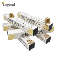 Boîtes personnalisées pour capsules de café, lot de 10, en papier imprimé, emballage pour dosettes de café, vente en gros pour les marques de café