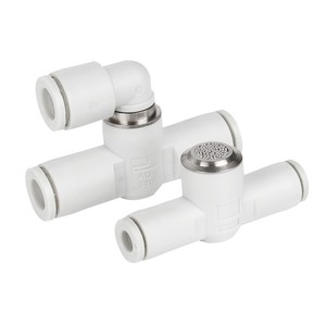 Válvula de escape rápida neumática SIVK AQ340F de 1/2 pulgada, silenciador de gas tipo angular para uso industrial - Product Image 3
