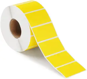 全新黄色运输标签贴纸防水保全防热自粘贴纸免费样品