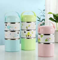 Boîte à lunch isotherme multicouche avec poignée pour enfants, école, bureau, repas en plein air