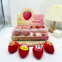Balle Squishy Caramel Chaude en Blocs de Construction à Expressions, Son Croquant ASMR, à Remontée Lente, Jouet Sensoriel Anti-Stress, Cadeau pour Enfants