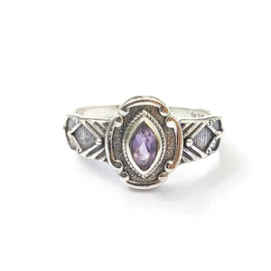 Anillo de AMATISTA, Anillo de Plata de Ley 925 con Piedra Preciosa, Colección Hecha a Mano, Anillos Finos, Joyería de Plata, Precio al por Mayor - Product Image 1