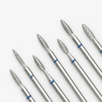 Lot de 30 embouts de meulage pour ongles en diamant mélangés, professionnels, pour manucure, élimination des cuticules, outils de salon pour nail art