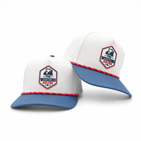 Casquette de golf 5 panneaux en silicone avec logo personnalisé, haute qualité, faible MOQ, sangle réglable, séchage rapide, ventilée, pour hommes
