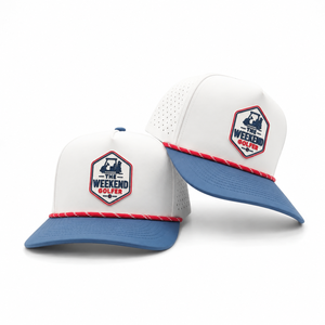 Custom Logo Silicone Badge 5 Panel Golf <b>Hat</b> High Quality Low MOQ Custom Adjustable Strap Quick Dry Ventilated Men - Product Image 1