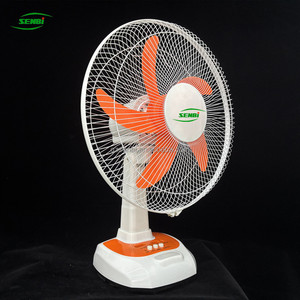 Ventilador de mesa con motor de cobre solar AC/DC de 12 pulgadas con USB y luz LED - Product Image 3