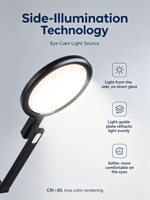 Lampe de table LED moderne en fer, à commande tactile, pliable, sans fil, DC, pour ordinateur et salles de lecture (vente en gros)