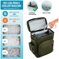 Sac à dos isotherme Everich - Sac à déjeuner isotherme souple à double couche de 30 L pour le camping, la plage, la randonnée et les courses