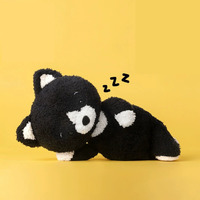 Peluche Ours Noir en Gros 27cm, Douce et Bouclée, Certifiée EN71 CE, Idéale pour Cadeau d'Anniversaire Enfant
