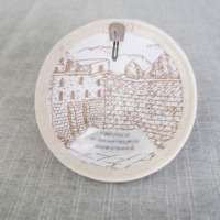 Kippah de Tela de Lino Bordada y Estampada Digitalmente Personalizada. Kippah adecuada para bodas y ceremonias de quinceañera, judía