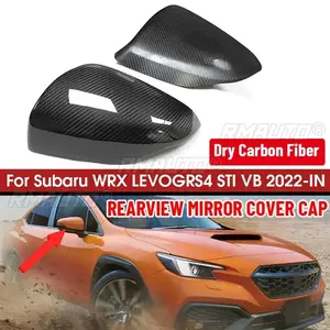 Coques de rétroviseurs latéraux en fibre de carbone sèche, style OEM, à ajouter, pour Subaru WRX LEVOGRS4 STI VB 2022-IN - Product Image 1