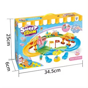 ITTL 14 pièces <span class=keywords><strong>Train</strong></span> <span class=keywords><strong>électrique</strong></span> Maison <span class=keywords><strong>de</strong></span> jeu Maison <span class=keywords><strong>de</strong></span> desserts Blocs <span class=keywords><strong>de</strong></span> construction 6 styles pour collectionner des jouets - Product Image 2