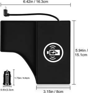 for Nissan Sylphy/Sentra 2020 2021 2022 2023 Wireless Phone Charging <b>Pad</b> Silicone Material Dual Charging Ports Charger Station - Product Image 2